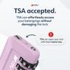 TSA Accepted Luggage Travel Lock, Set-Your-Own Combination Lock for School Gym Locker, Luggage Suitcase Baggage Locks, Filing Cabinets, Toolbox, Case (Purple, 4 Pack) view 3