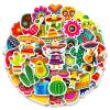 100 Pack Mexican Fiesta Stickers, Mexican Taco Cinco De Mayo Party Favors, Party Decorations view 1