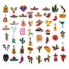 100 Pack Mexican Fiesta Stickers, Mexican Taco Cinco De Mayo Party Favors, Party Decorations view 2