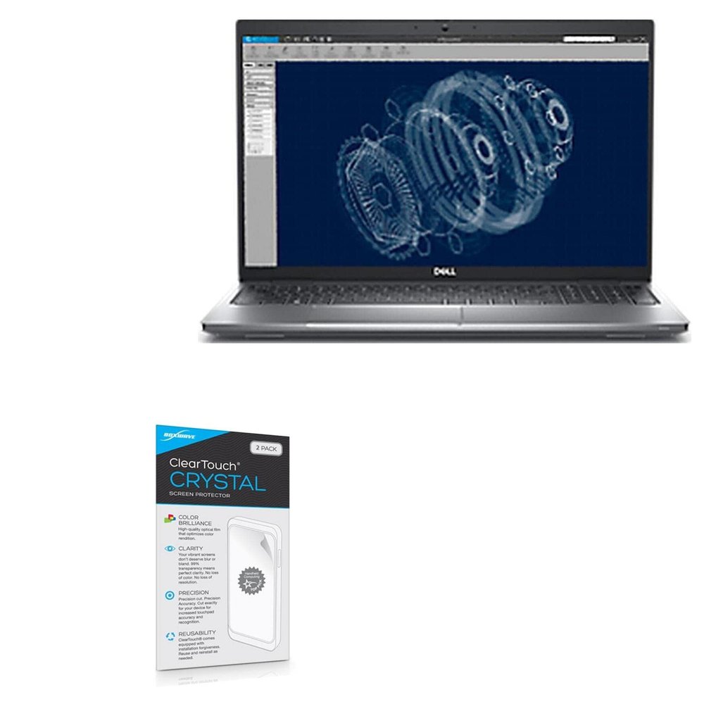 BoxWave Screen Protector Compatible with Dell Precision 15 (3570) - ClearTouch Crystal (2-Pack), HD Film Skin - Shields from Scratches