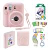 Fujifilm Instax Mini 12 Instant Camera with Case, 20 Fujifilm Prints, Decoration Stickers, Frames, Photo Album and More Accessories (Blossom Pink) view 2