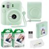 Fujifilm Instax Mini 12 Instant Camera with Case, 20 Fujifilm Prints, Decoration Stickers, Frames, Photo Album and More Accessories (Mint Green) view 1