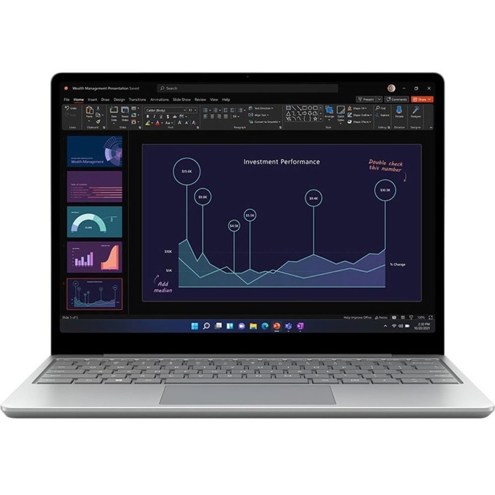 Microsoft Surface Laptop Go 2 12.4" Touchscreen, Intel Core i5-1135G7 2.4GHz, 16GB RAM, 256GB SSD, Windows 11 Home, Platinum