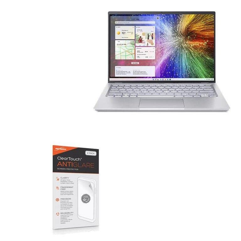 BoxWave Screen Protector Compatible with Acer Swift 3 OLED (SF314-71) - ClearTouch Anti-Glare (2-Pack), Anti-Fingerprint Matte Film Skin