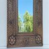 23" PUNCHED TIN MIRROR Mexican handmade hacienda style mirror, folk art view 3