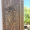 23" PUNCHED TIN MIRROR Mexican handmade hacienda style mirror, folk art view 4