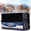 HNCXHX 3000W 4000W 5000W Pure Sine Wave Power Inverter DC 12V 24V 48V 60V to AC 110V 220V 230V 240V Car Converter Voltage Transformer with 1 Ac Outle,2 Cooling Fans for Rv Truck Car Camping,24V-3000W view 1