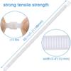 Extra long zip ties 48 inch white Large cable ties heavy duty outdoor use 250 lbs thick Nylon plastic Zipties 18 pcs view 2
