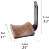 Headset Holder Headphone Stand Headphone Stand Universal Headphone Headset Hanger Wall Hook Earphone Stand Rack Holder Rack Accessories Headset Stand Headphone Holder (Color : Walnut, Size : Onecolo view 2