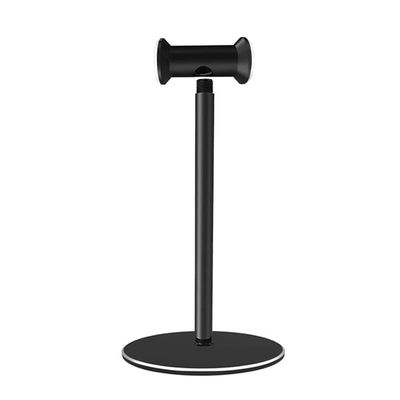 Headset Holder Headphone Stand ABS/Aluminum Alloy Headphone Stand Headphones Holder Stand Stable Bracket Silicone Pad for Wired Wireless Headsets Headset Stand Headphone Holder (Color : B-Black)