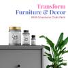 GRANOTONE Chalk Paint Matt Finish Water Based Acrylic Paint 8.5 fl oz 250 ml Aviator Gray Colour for Furniture Wood Walls Metal Glass Paper Fabric Canvas Maximum Coverage view 2