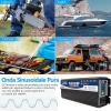 HNCXHX Converter 3000W 4000W 5000W 6000W 7000W 8000W Pure Sine Wave Power Inverter DC 12V 24V 48V 60V to AC 110V 220V 230V 240V Voltage Transformer with 1 Ac Outle 2 Cooling Fans,48V-8000W view 2