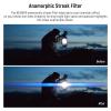 NEEWER 52mm Blue Streak Filter, HD Optical Glass 360 Rotatable Anamorphic Flare Special Effects Lens Filter, 28 Layer Multi Resistant Coated Aluminum Alloy Frame view 3