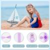 Kids Waterproof Airtag Bracelet Compatible with Apple AirTag, Hidden Silicon Protective Case for Air Tag GPS Tracker Holder, Adjustable Anti-Lost Watch Band for Toddler Child (Purple) view 3