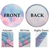 Leyiyi 6.5x6.5ft Pink Congrats Grad Round Backdrop Cover Polyester Glitter Diamond Gold Pink Graduation Party Decorations Circle Backdrop Cover Congratulations Graduates Background Photo Props view 4