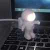 Opexicos 2Pcs Creative Spaceman Astronaut LED Flexible USB Light Night Light for Kids Toy Laptop PC Notebook for Sleep view 3