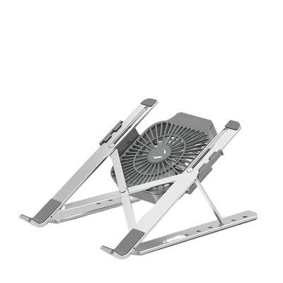 TATSEN Notebooks Alloy Desk for Laptops Cooling Placing Portable Foldable Rack and Gray Adjustable Computer Compatible with Durable Design Holder Height-Adjustable Riser Laptop C