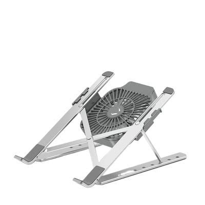 TATSEN Notebooks Alloy Desk for Laptops Cooling Placing Portable Foldable Rack and Gray Adjustable Computer Compatible with Durable Design Holder Height-Adjustable Riser Laptop C