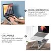 TATSEN Notebooks Alloy Desk for Laptops Cooling Placing Portable Foldable Rack and Gray Adjustable Computer Compatible with Durable Design Holder Height-Adjustable Riser Laptop C view 4