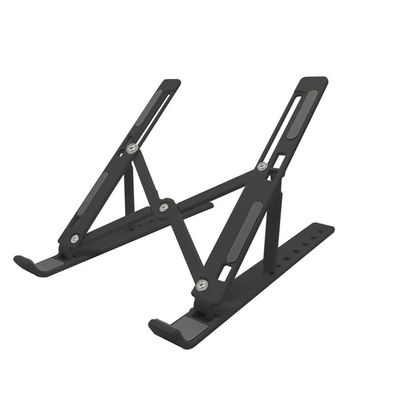 TATSEN Portable Laptop Stand Cooling Rack Foldable Laptop Stand Laptop Stand Cooling Pad Riser (Color : Black, Size : 1)