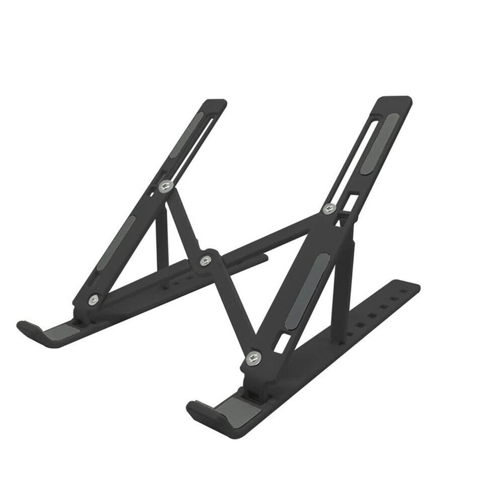 TATSEN Portable Laptop Stand Cooling Rack Foldable Laptop Stand Laptop Stand Cooling Pad Riser (Color : Black, Size : 1)