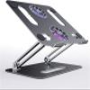 TATSEN Foldable Laptop Cooling Stand Desk Dual Cooling Fan Adjustable Base Aluminum Stand for Laptop (Color : E, Size : 24.9 * 22 * 2.7) view 1