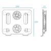 TATSEN Foldable Laptop Cooling Stand Desk Dual Cooling Fan Adjustable Base Aluminum Stand for Laptop (Color : E, Size : 24.9 * 22 * 2.7) view 2