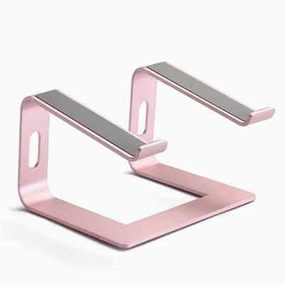 TATSEN Folding Portable Laptop Stand Angle Height Adjustable Aluminum Alloy Notebook Computer Bracket Computer Heat Dissipation Stand (Color : Pink)