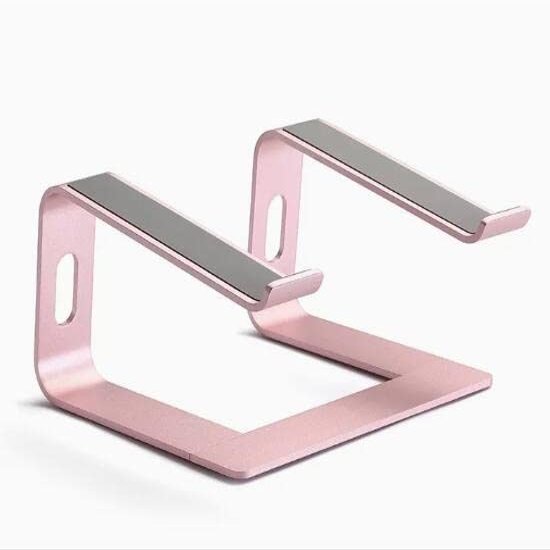 TATSEN Folding Portable Laptop Stand Angle Height Adjustable Aluminum Alloy Notebook Computer Bracket Computer Heat Dissipation Stand (Color : Pink)
