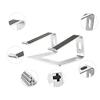 TATSEN Folding Portable Laptop Stand Angle Height Adjustable Aluminum Alloy Notebook Computer Bracket Computer Heat Dissipation Stand (Color : Pink) view 4