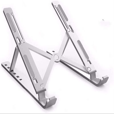 TATSEN Laptop Stand Portable 6 Heights Adjustable Aluminum Desktop Ventilated Cooling Holder Folding