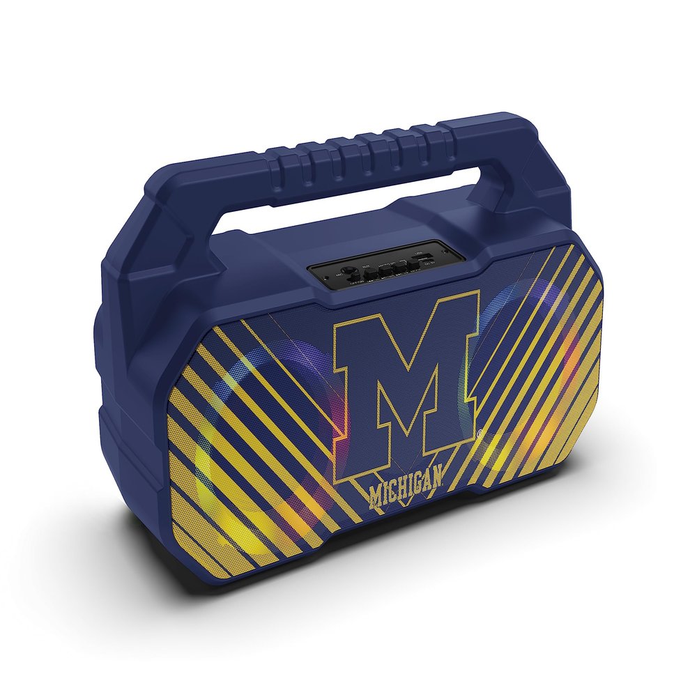 SOAR NCAA Wireless Boombox Speaker, Michigan Wolverines