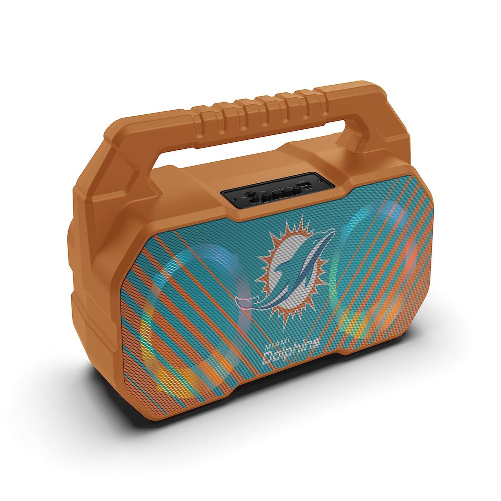 SOAR NFL Wireless Boombox Speaker, Miami Dolphins