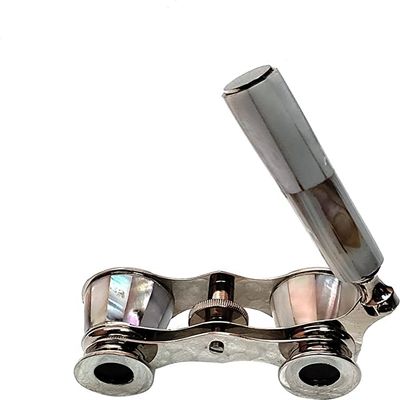 Captains Mother of Pearl Nickel Finish Binoculars for Kids and Adults| Best Gift