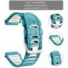 ONECM Silicone Watchband Strap For Garmin Forerunner 920XT Strap Running Swim Cycle Training Sport Watch Band (Color : Blue Green) view 3