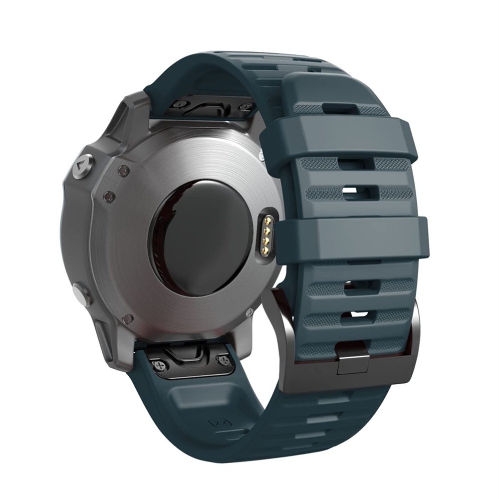 SCHIK For Garmin Fenix 7 / 7X / 7s Quick Release Silicone Watch band Wrist Strap Smart Watch Easyfit Band Strap (Color : Navy, Size : Fenix 7S)