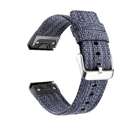 AEHON For Garmin Fenix 6 6X Pro 5 5X Plus Forerunner 945 935 Approach S60 S62 Easy fit Woven Nylon Watchband Quick Release Wrist Strap (Color : Blue, Size : Forerunner 935 945)