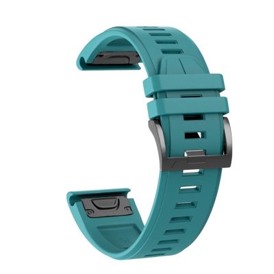 AEHON 26 22 20MM Watchband Strap for Garmin Fenix 7x Fenix 7Fenix 7s Smart Watch Quick Release Silicone Easyfit Wrist Strap (Color : Blue Green, Size : 20mm Fenix 7s)