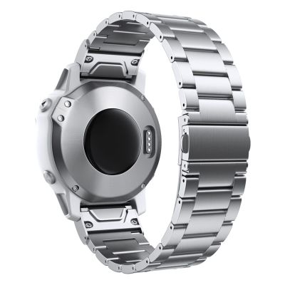 AEHON Watchband Strap For Garmin Fenix 7S 6S Pro Watch Quick Release Stainless Steel Wrist Band 20MM Strap (Color : Silver White, Size : Fenix 6S Pro)