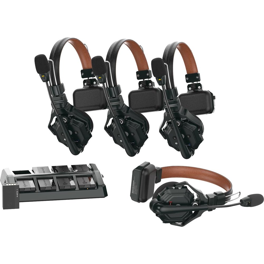Hollyland Solidcom C1 Pro Full-Duplex ENC Wireless Intercom System with 4x Headsets