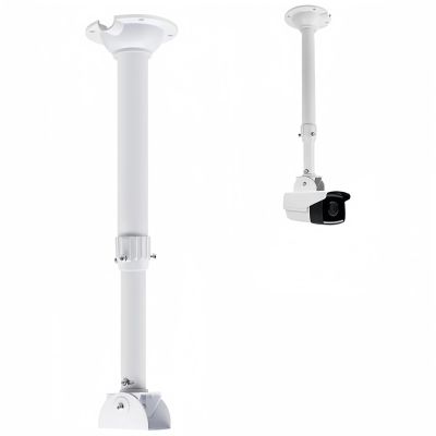 V-Fiabilidad Security Camera Mounting Bracket Extender Pole I-Type,30-60cm Telescopic Adjustable Ceiling Mount Bracket for CCTV IP Camera