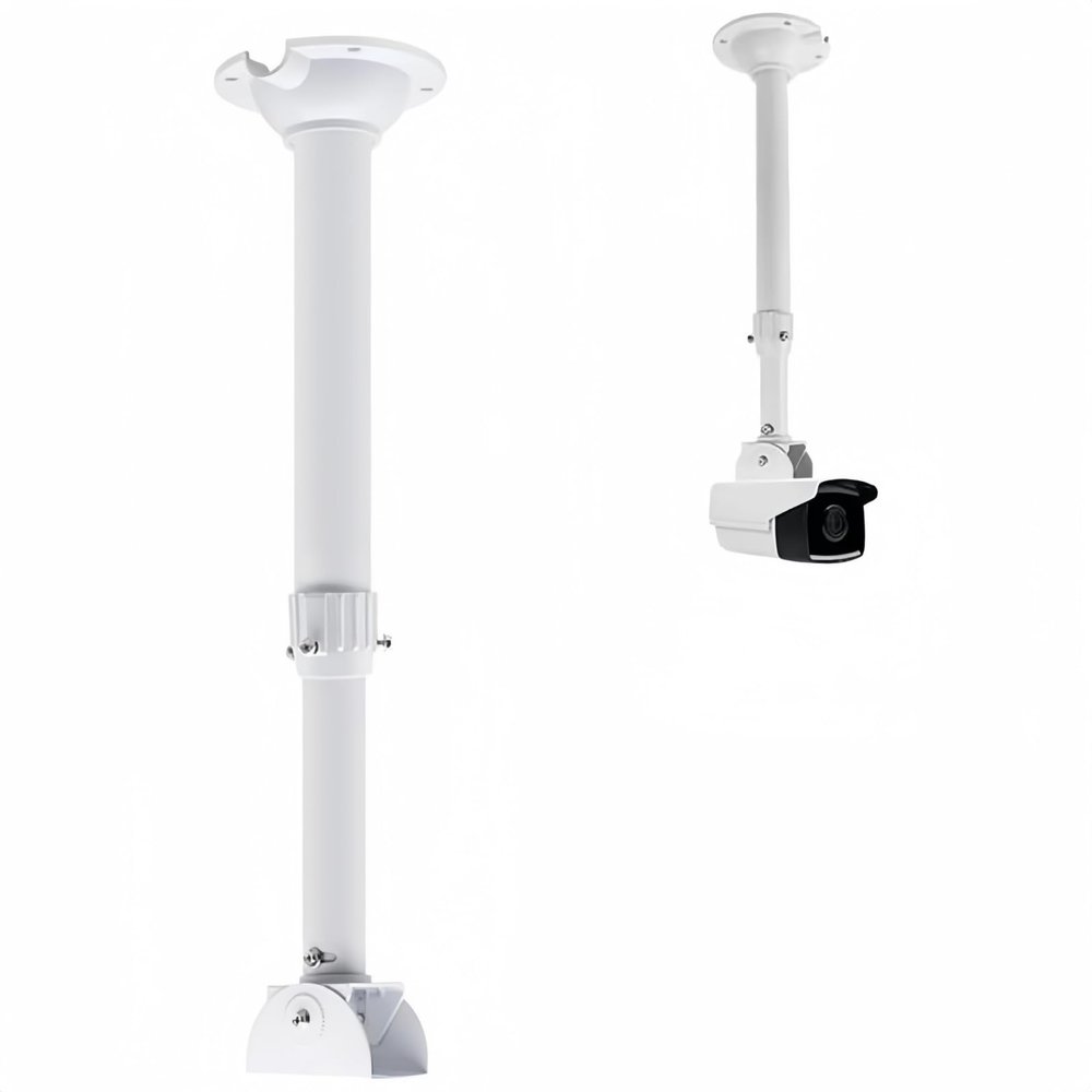 V-Fiabilidad Security Camera Mounting Bracket Extender Pole I-Type,30-60cm Telescopic Adjustable Ceiling Mount Bracket for CCTV IP Camera