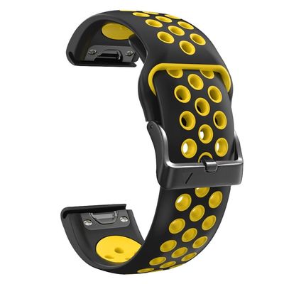 AXTI Silicone 26mm 22mm Quick Release Watchband For Garmin Fenix 6 6S 6X Pro 5X 5 5Plus 3 HR 935 S60 Watch Easyfit Watch Wrist Strap (Color : C, Size : Forerunner 935 945)