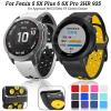 AXTI Silicone 26mm 22mm Quick Release Watchband For Garmin Fenix 6 6S 6X Pro 5X 5 5Plus 3 HR 935 S60 Watch Easyfit Watch Wrist Strap (Color : I, Size : 22mm Fenix 6 6Pro) view 2