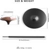 Headset Holder Headphone Stand Black Walnut/Beech Wood Aluminum Headphone Stand Natural Wood Stand Desktop Monitor PC Game Accessories Headset Stand Headphone Holder (Color : Black) view 2