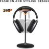 Headset Holder Headphone Stand Black Walnut/Beech Wood Aluminum Headphone Stand Natural Wood Stand Desktop Monitor PC Game Accessories Headset Stand Headphone Holder (Color : Black) view 3