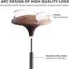 Headset Holder Headphone Stand Black Walnut/Beech Wood Aluminum Headphone Stand Natural Wood Stand Desktop Monitor PC Game Accessories Headset Stand Headphone Holder (Color : Black) view 4