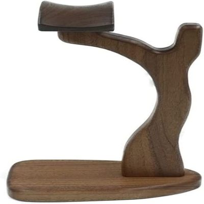 Headset Holder Headphone Stand Desktop Handmade Earphone Rack Game Table Accessories Multi-Function Headphone Holder Simple Solid Wood Headset Stand Headset Stand Headphone Holder (Color : Walnut)