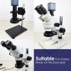 UPWTKIM Light Microscope LED Ring Illuminator, Adjustable 144 LEDs Ring Light Source for Industry Monocular Binocular Trinocular Stereo Microscope & Camera view 2