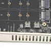 Adapter Card 4 Port M.2 NVME SSD to PCIE X16 M Key 4 X 32Gbps Hard Drive Converter Reader Expansion Card Support M.2 NVME Protocol SSDM.2 PCIE Equipment (ph44) view 3
